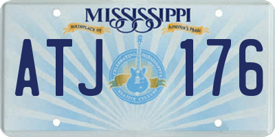 MS license plate ATJ176