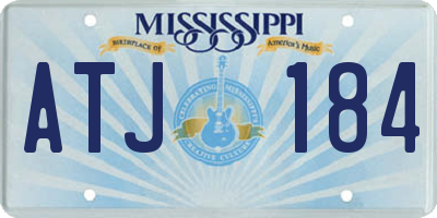 MS license plate ATJ184