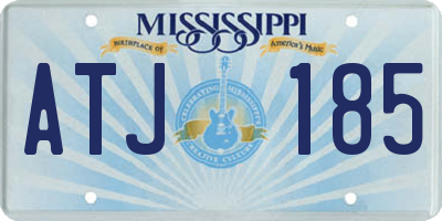 MS license plate ATJ185