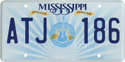 MS license plate ATJ186