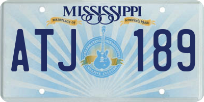 MS license plate ATJ189