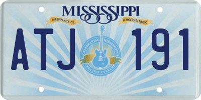MS license plate ATJ191