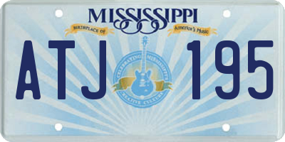 MS license plate ATJ195