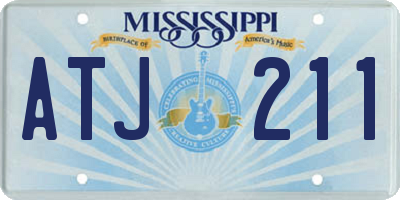 MS license plate ATJ211