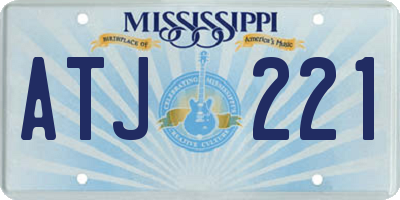 MS license plate ATJ221