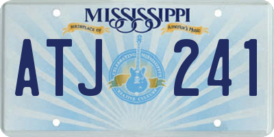 MS license plate ATJ241
