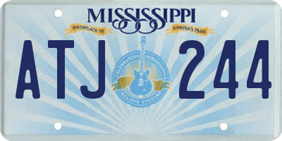 MS license plate ATJ244