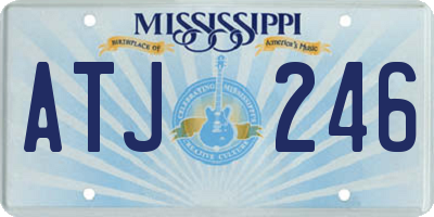 MS license plate ATJ246