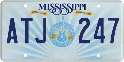 MS license plate ATJ247