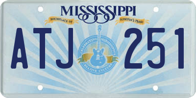 MS license plate ATJ251