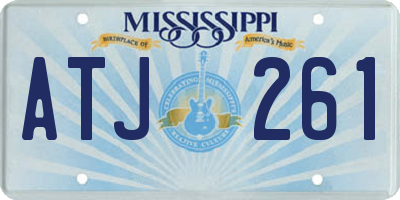 MS license plate ATJ261