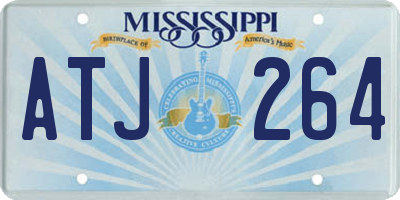 MS license plate ATJ264
