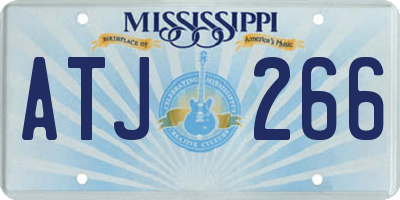 MS license plate ATJ266