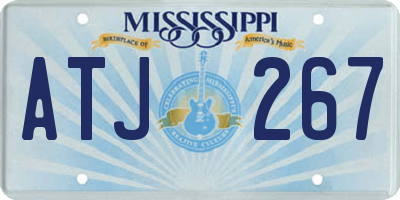 MS license plate ATJ267