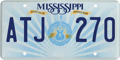MS license plate ATJ270
