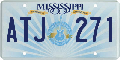 MS license plate ATJ271