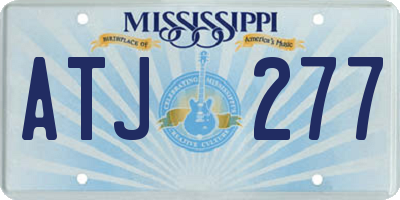 MS license plate ATJ277