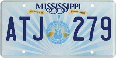MS license plate ATJ279