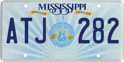 MS license plate ATJ282