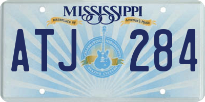 MS license plate ATJ284