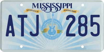 MS license plate ATJ285