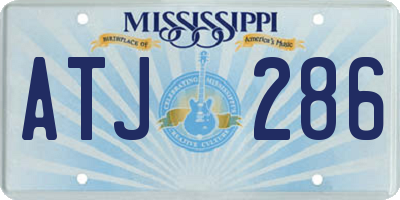 MS license plate ATJ286