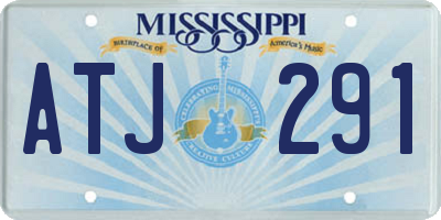 MS license plate ATJ291