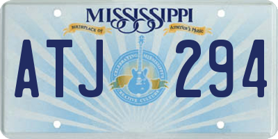 MS license plate ATJ294