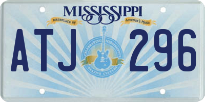 MS license plate ATJ296