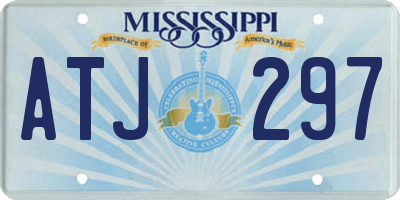 MS license plate ATJ297