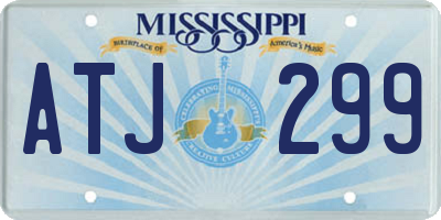 MS license plate ATJ299