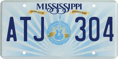 MS license plate ATJ304
