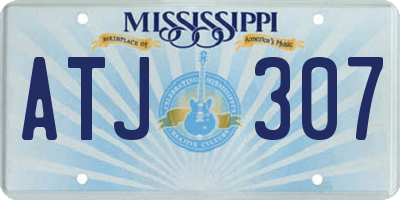 MS license plate ATJ307