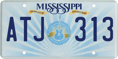 MS license plate ATJ313