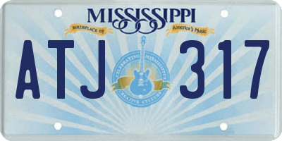 MS license plate ATJ317