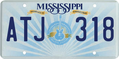 MS license plate ATJ318