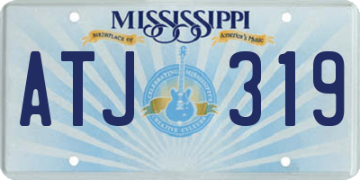 MS license plate ATJ319