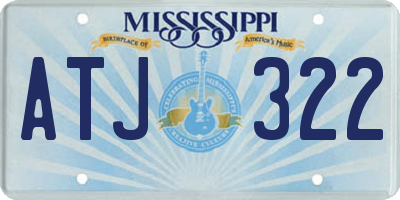 MS license plate ATJ322