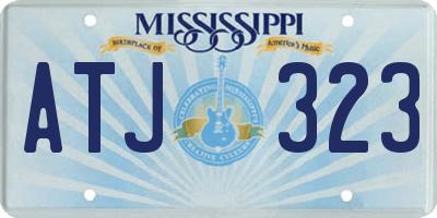 MS license plate ATJ323