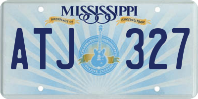 MS license plate ATJ327