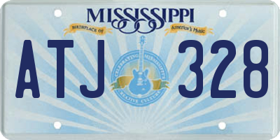 MS license plate ATJ328