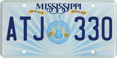 MS license plate ATJ330