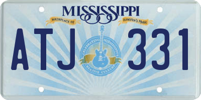 MS license plate ATJ331