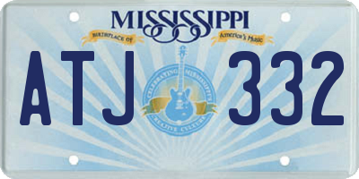 MS license plate ATJ332