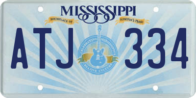 MS license plate ATJ334