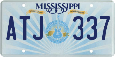MS license plate ATJ337