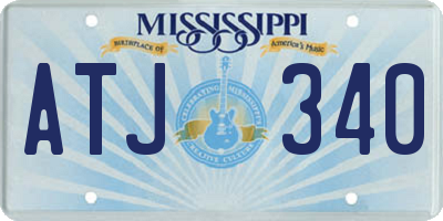 MS license plate ATJ340