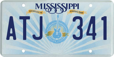 MS license plate ATJ341