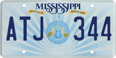 MS license plate ATJ344