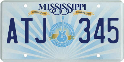 MS license plate ATJ345